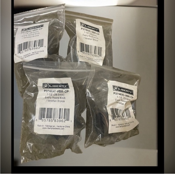 Set of 12 1-1/8" EVERLY Round Drawer Knobs Venetian Bronze P37483C-VBR-CP NEW - Picture 5 of 5